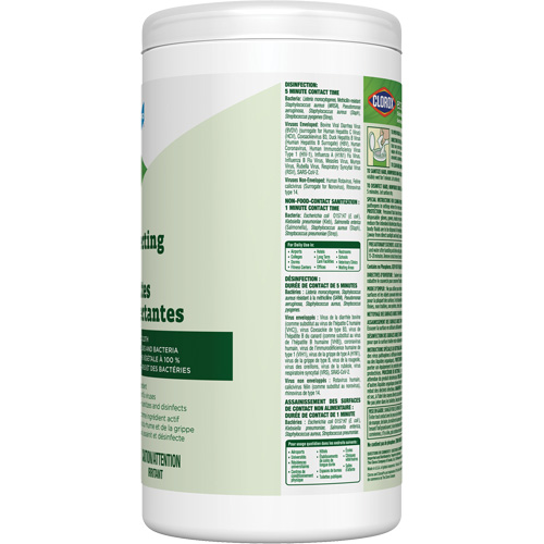 Lingettes d&eacute;sinfectantes EcoClean, 75 lingettes Mukwa Safety Services