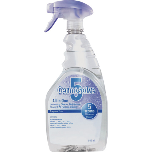 D&eacute;sinfectant et d&eacute;sodorisant Germosolve 5, 946 ml, Bouteille &agrave; g&acirc;chette Mukwa Safety Services