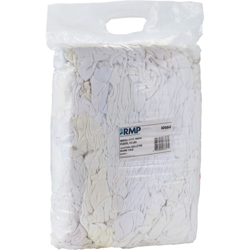 Chiffons, Molleton, Blanc, 10 lb Mukwa Safety Services