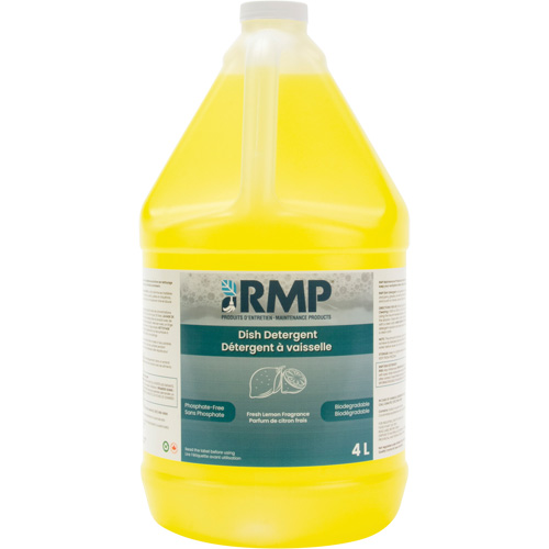 Impact Lemon Dish Detergent, Liquid, 4 L, Lemon Mukwa Safety Services