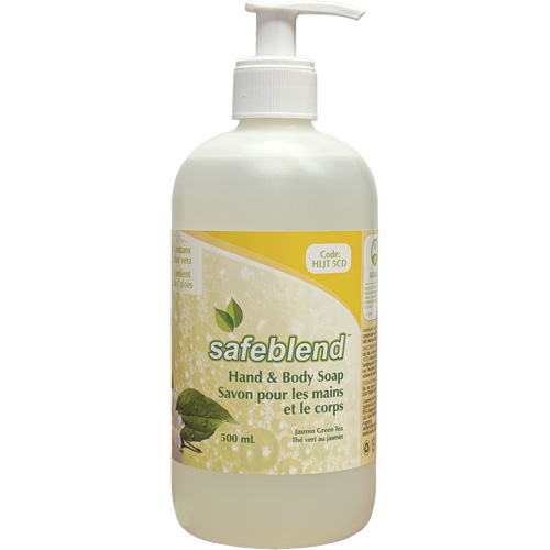 Savon pour les mains et le corps au th&eacute; vert et jasmin, Liquide, 500 ml, Parfum&eacute; Mukwa Safety Services