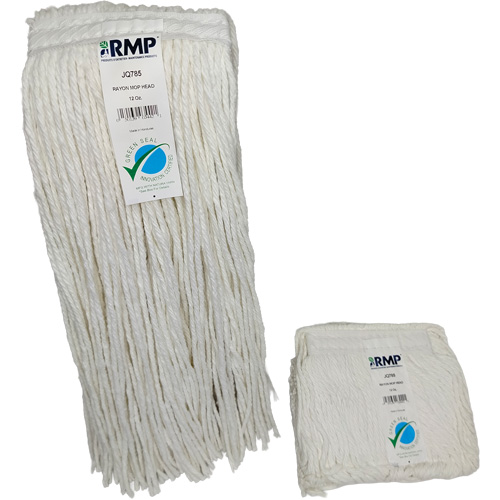 T&ecirc;te de vadrouille &eacute;troite &agrave; 4 plis, Rayonne, 12 oz, Style Coup&eacute; Mukwa Safety Services