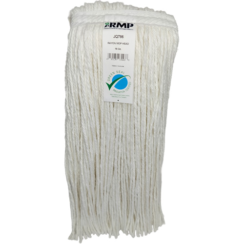 T&ecirc;te de vadrouille &eacute;troite &agrave; 4 plis, Rayonne, 16 oz, Style Coup&eacute; Mukwa Safety Services