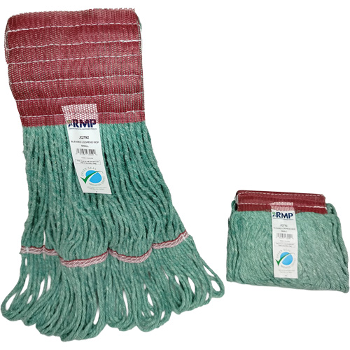 T&ecirc;te de vadrouille &agrave; bande large, Antimicrobien/Finition de plancher/Sp&eacute;cialis&eacute;, Coton/Rayonne/Synth&eacute;tique, Style Boucle Mukwa Safety Services