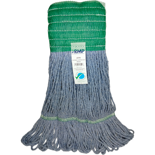 T&ecirc;te de vadrouille &agrave; bande large, Antimicrobien/Finition de plancher/Sp&eacute;cialis&eacute;, Coton/Rayonne/Synth&eacute;tique, Style Boucle Mukwa Safety Services