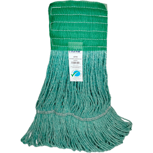 T&ecirc;te de vadrouille &agrave; bande large, Antimicrobien/Finition de plancher/Sp&eacute;cialis&eacute;, Coton/Rayonne/Synth&eacute;tique, Style Boucle Mukwa Safety Services