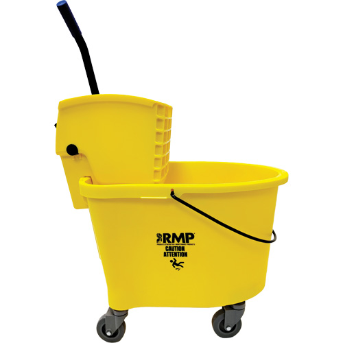 Seau pour vadrouille, Pression lat&eacute;rale, 8,75 gal. US (35 pintes) Mukwa Safety Services