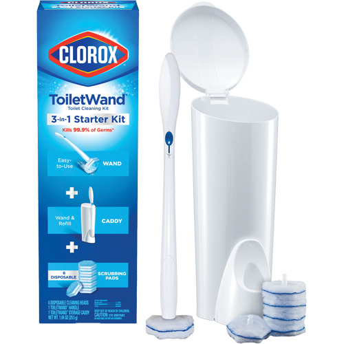 Disinfecting ToiletWand Disposable Cleaner 3-in-1 Starter Kit Mukwa Safety Services