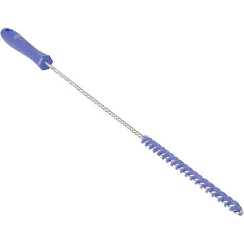 Tube Brush, Stiff Bristles, 19-7/10" Long, Purple Mukwa Safety Services