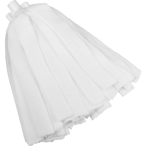 Socket Mop, White, Microfibre, Cut Style Mukwa Safety Services