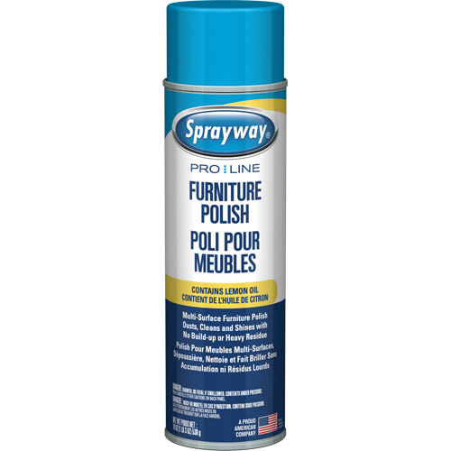 Pro Line Furniture Polish with Lemon Oil, 19 oz., Aerosol Can Mukwa Safety Services