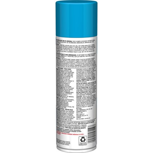 Nettoyant pour vitres Pro Line sans ammoniaque, au parfum frais, 19 oz., Canette a&eacute;rosol Mukwa Safety Services