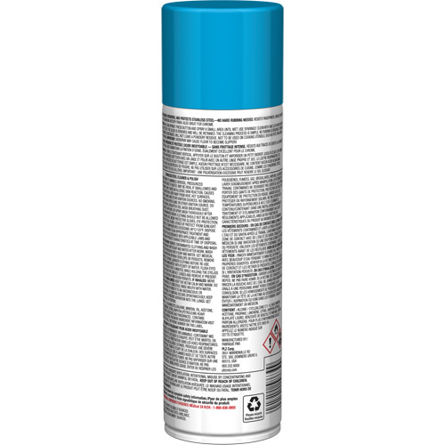 Nettoyant & polis pour acier inoxydable Pro Line, 15 oz, Canette a&eacute;rosol Mukwa Safety Services