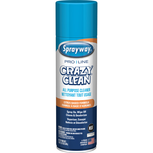 Nettoyant tout usage Pro Line Crazy Clean, 19 oz., Canette a&eacute;rosol Mukwa Safety Services