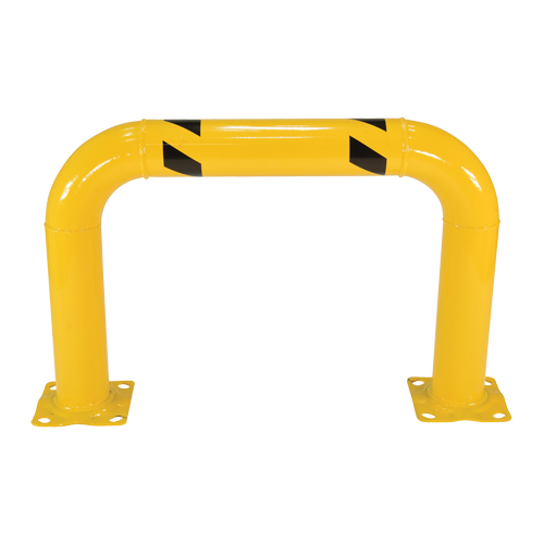 Garde-corps &agrave; profil &eacute;lev&eacute; pour machines, 3' la x 2' h, Jaune Mukwa Safety Services