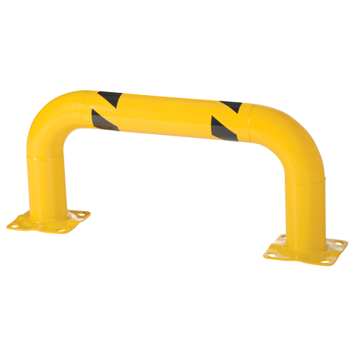 Low Profile Rack Guards, 3' W x 1.4' H, Yellow Mukwa Safety Services