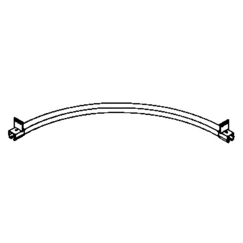 Beam Mounted 90° Curved Curtain Partition Track, 3' L Mukwa Safety Services