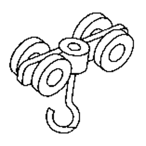 Curtain Partition Track Double Steel Roller Mukwa Safety Services