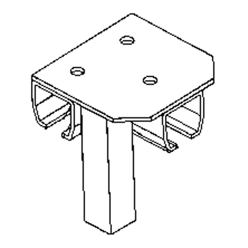 Floor Mount Curtain Partition Connector Mukwa Safety Services