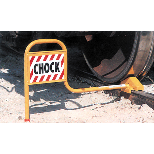Cales pour wagons ferroviaires, Rail encastr&eacute; Mukwa Safety Services