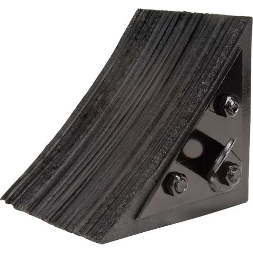Wheel Chock, 8" x 8" x 8", Black Mukwa Safety Services
