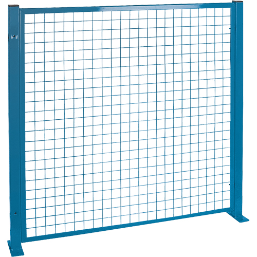 Perimeter Guards - Mesh Style, 4' H x 4' W, Blue Mukwa Safety Services