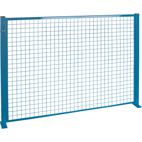 Perimeter Guards - Mesh Style, 4' H x 8' W, Blue Mukwa Safety Services