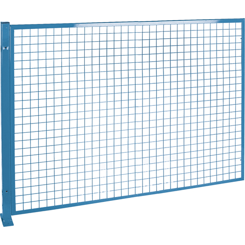 Perimeter Guards - Mesh Style, 4' H x 8' W, Blue Mukwa Safety Services