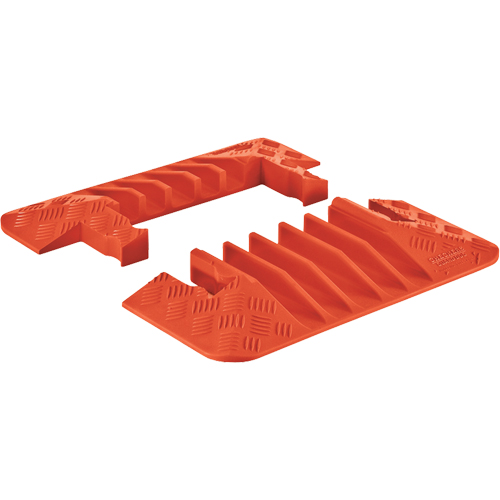 Protecteur de c&acirc;ble pour usage g&eacute;n&eacute;ral &agrave; 5 canaux Guard Dog, capuchons d'extr&eacute;mit&eacute;s Mukwa Safety Services
