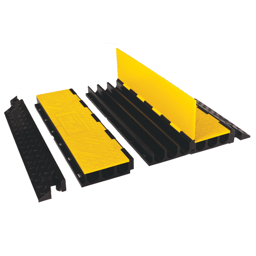 Yellow Jacket&reg; Cable Protector System, 3 Channels, 36" L x 18.5" W x 3" H Mukwa Safety Services