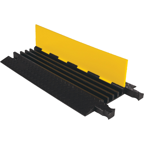 Protecteur de c&acirc;ble robuste Yellow Jacket, 4 canaux, 36" lo x 17,5" la x 2" h Mukwa Safety Services