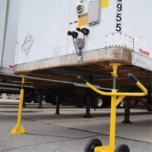 Two-Post Trailer-Stabilizing Jack Stands, 50 tons Lift Capacity Mukwa Safety Services