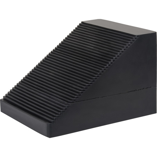 Wheel Chock, 10-5/8" x 8-5/8" x 7", Black Mukwa Safety Services