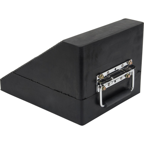 Wheel Chock, 10-5/8" x 8-5/8" x 7", Black Mukwa Safety Services