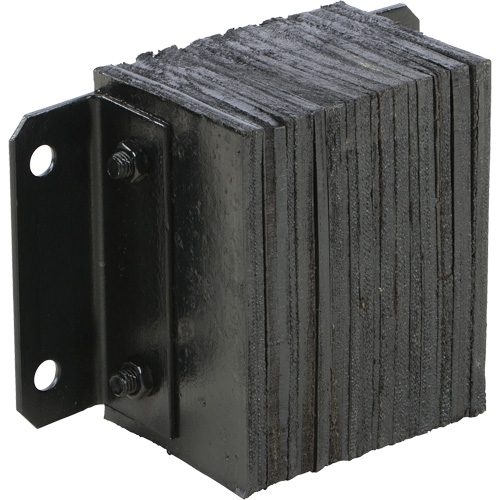 Laminated Dock Bumper, Horizontal, Rubber, 12" W x 6" D x 10" H Mukwa Safety Services