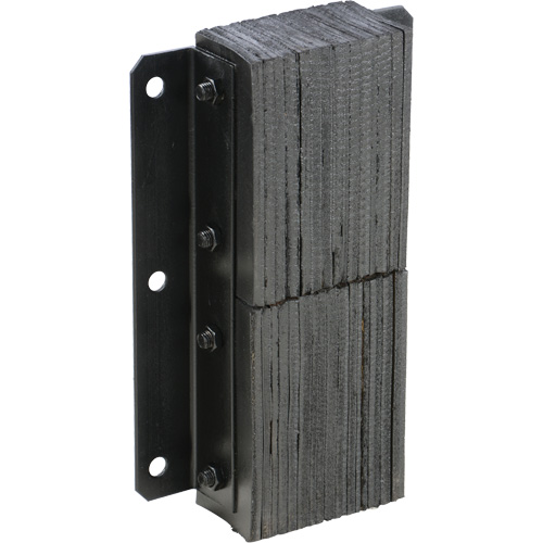 Butoir de quai lamell&eacute;, Vertical, Caoutchouc, 13-1/4" la x 4-1/2" p x 20" h Mukwa Safety Services