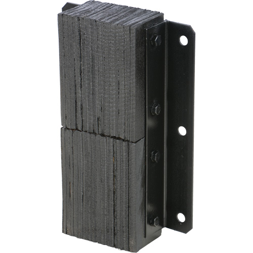 Butoir de quai lamell&eacute;, Vertical, Caoutchouc, 13-1/4" la x 4-1/2" p x 20" h Mukwa Safety Services