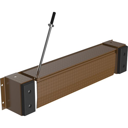 Mechanical Edge-O-Dock Leveler, 93" W, 66" Deck Width, 29" Span Mukwa Safety Services