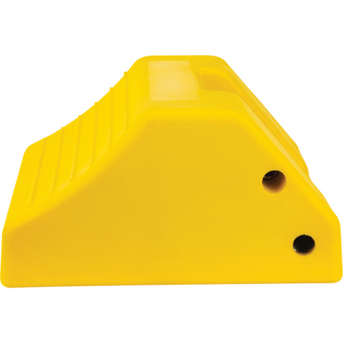 Cale de roue robustes, Ur&eacute;thane, Jaune, 15-1/2" la x 17-7/10" p x 10" h Mukwa Safety Services