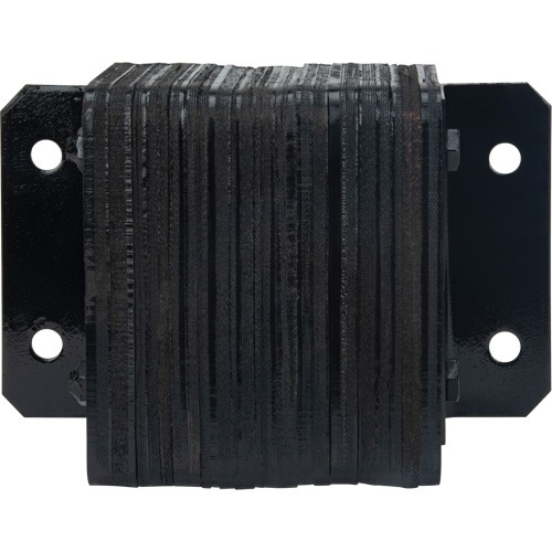 Laminated Dock Bumpers, Horizontal, Rubber, 12" W x 4" D x 10" H Mukwa Safety Services