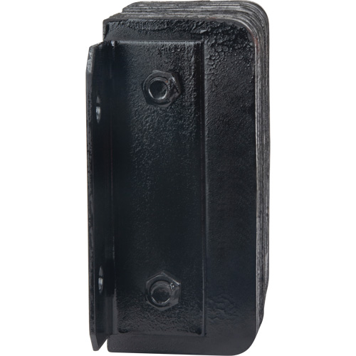 Laminated Dock Bumpers, Horizontal, Rubber, 12" W x 4" D x 10" H Mukwa Safety Services