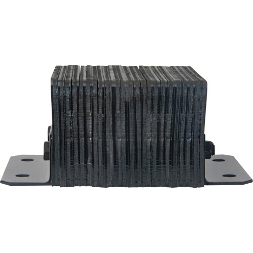 Laminated Dock Bumpers, Horizontal, Rubber, 12" W x 6" D x 10" H Mukwa Safety Services