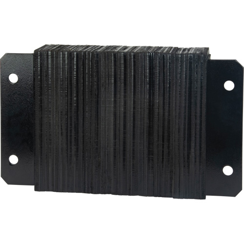 Laminated Dock Bumpers, Horizontal, Rubber, 18" W x 4" D x 12" H Mukwa Safety Services