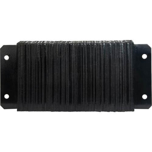 Butoirs de quai lamell&eacute;s, Horizontal, Caoutchouc, 24" la x 4" p x 12" h Mukwa Safety Services