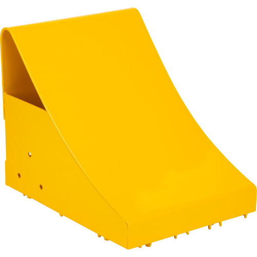 Ice Chocks, Steel, Yellow, 8-1/16" W x 10-5/8" D x 8-13/16" H Mukwa Safety Services