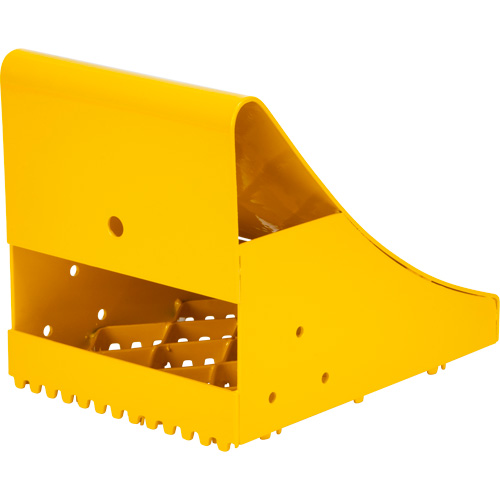 Ice Chocks, Steel, Yellow, 8-1/16" W x 10-5/8" D x 8-13/16" H Mukwa Safety Services