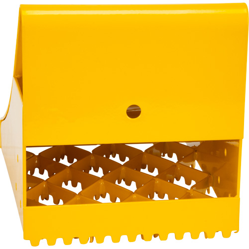 Ice Chocks, Steel, Yellow, 8-1/16" W x 10-5/8" D x 8-13/16" H Mukwa Safety Services