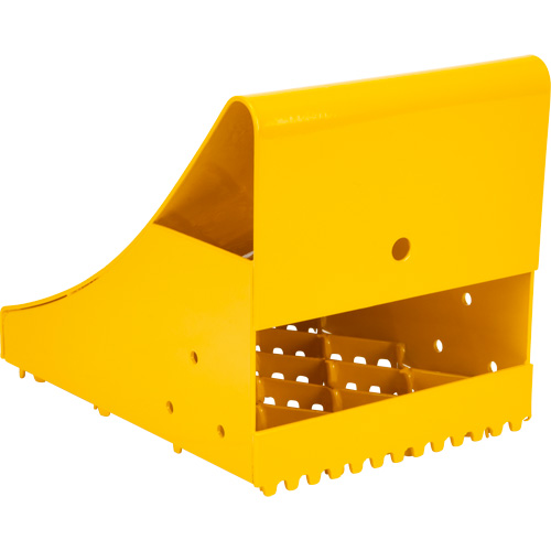 Ice Chocks, Steel, Yellow, 8-1/16" W x 10-5/8" D x 8-13/16" H Mukwa Safety Services