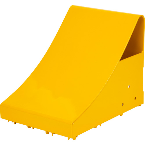 Ice Chocks, Steel, Yellow, 8-1/16" W x 10-5/8" D x 8-13/16" H Mukwa Safety Services
