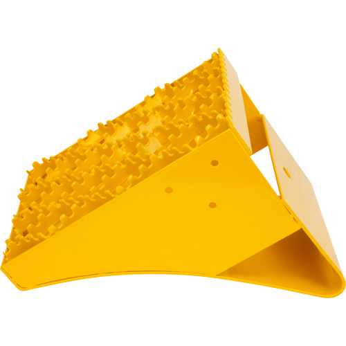 Ice Chocks, Steel, Yellow, 8-1/16" W x 10-5/8" D x 8-13/16" H Mukwa Safety Services